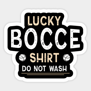 Vintage Lucky Bocce Sticker